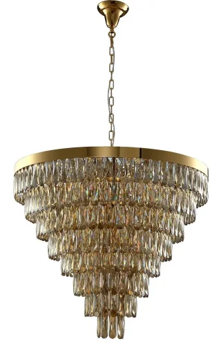 Люстра подвесная ABIGAIL SP22 D820 GOLD/AMBER Crystal Lux янтарная на 22 лампы, основание золотое в стиле классический  фото 2